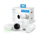 Garza - Set van 2 wifi-koppen voor radiatoren + draagbare sensor + Bridge Zigbee