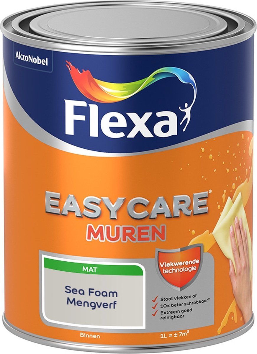 FLEXA Easycare Muurverf - Mat - Sea Foam - 1 liter