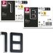 Paulmann Set Éclairage de numéro de maison solaire LED incl. batterie remplaçable 3000K 2x6lm 2x0,2W Noir