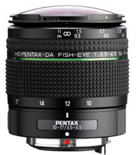 Pentax HD DA 10-17mm f/3.5-4.5 ED Fisheye Lens w/c