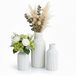 Merkloos Relaxdays Vaas keramiek - 3-delige set - 3 groottes - wit