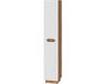 Vicco Lotta Armoire de salle de bain – 33 x 186 cm avec 2 portes Chêne/blanc avec structure carrelée