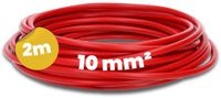 Kalitec 2 meter H07V-K 10 mm² rode bedradingskabel