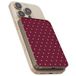 Selencia Vivid Powerbank 5.000 mAh - Draadloze Powerbank - Geschikt voor MagSafe en Qi - Desert Gold / Happy Dots Burgundy
