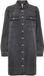 ONLY Robe en jean ONLLISA Manches longues Court Coton Lavé Noir