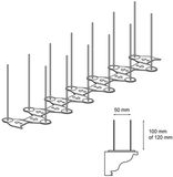 Ronada Duivenpinnen 1 Meter – Meeuwenpinnen – Vogelwering – Duivenverjager – Vogelpinnen E2-100 mm