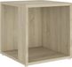 vidaXL Table d'appoint Table basse Table d'angle Salon Intérieur Chêne Sonoma 33x33x34,5 cm Panneau de particules