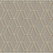 Dutch Wallcoverings Wallstitch hexagonal grey DE120064