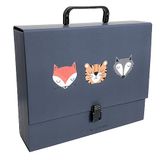 Interdruk Children's File Box - Case with Handle - Rigid Folder - Fits A4 Size - Bebe Friends B