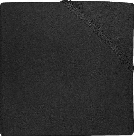Jollein Baby Jersey Fitted Sheet - Black - 75x95cm