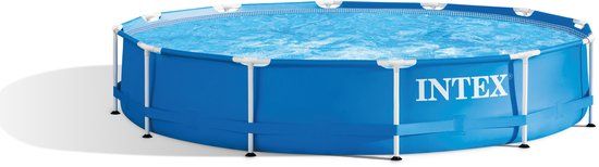 Intex Metal Frame Opzetzwembad - Ø 366 cm x 76 cm - Blauw