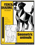 Pencil shading art book one pencil endless art Geometric animals professional shading excercise: Complete the Entire Book Using Only One Pencil. Discover the Art