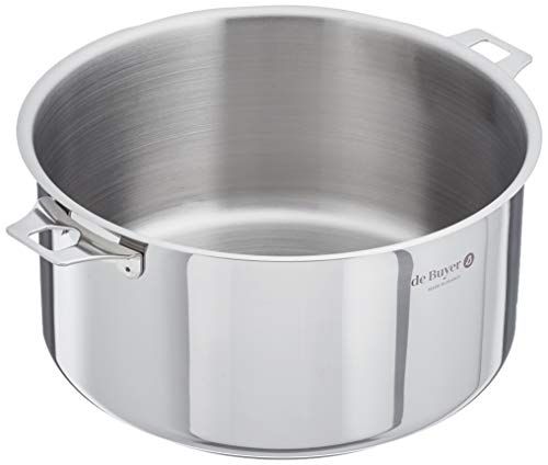 de Buyer braadpan - braadpan, roestvrij staal, zilver, 24 cm