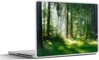 SleevesAndCases Laptop sticker 15.6 inch - Natuur - Bomen - Bos - Groen - Zon - Gras - Planten - 36x27,5cm - Laptop skin - Cover