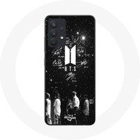 Maniacase Etui voor Samsung Galaxy A13 4G BTS Handtekening Leden Rm Jin Jimin V Suga Jungkook J-hope