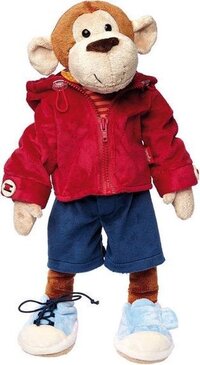 Sigikid Ontdek en Leer Aap - 0+ maanden - Blauw/Bruin/Rood