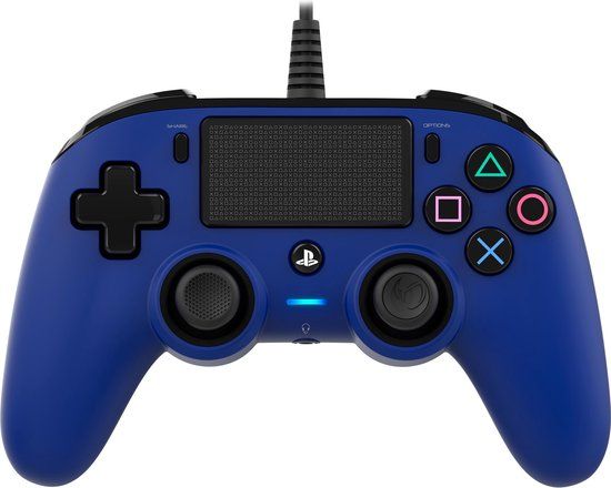 Nacon Compact Wired Controller for PS4 - Blue