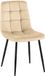 CLP Antibes Eetkamerstoel - Zonder armleuning - Velvet - Fluweel/creme