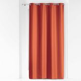 douceur d'intérieur Gordijn met ogen (140 x 280 cm) Essentiel terracotta, polyester