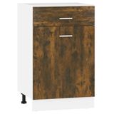 VidaXL Onderkast met lade Lyon 60x46x81,5cm bewerkt hout gerookt eiken