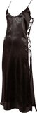 Cottelli Collection - Negligé met Veters - Zwart - L/XL - Polyester