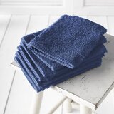 De Witte Lietaer Washandjes Helene Blue Indigo 15 x 21 cm - 6 stuks - Katoen