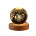 GLASKUGEL 3D lampe de nuit 6cm, USB-aangedreven, pour enfants, système solaire