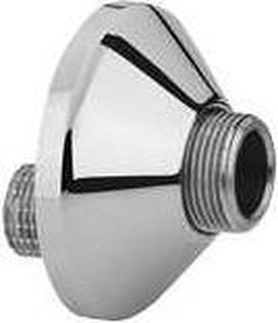 GROHE S-koppeling 3/8" x 1/2" - Schroefrozetten - 2 stuks - Chroom