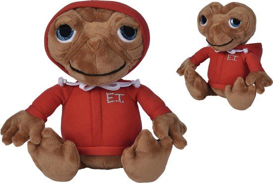Universal - ET met sweater Pluche Knuffel - Bruin - 25cm