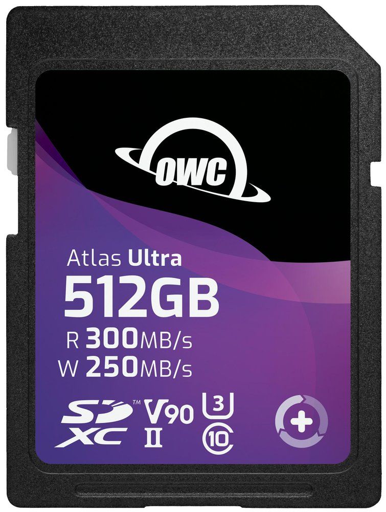 OWC Atlas Ultra 512GB SDXC UHS-II V90 Memory Card