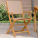 Chaises de jardin lot de 2 taupe bois d'acacia massif et tissu 903213