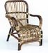 Merkloos Spiderstoel Rotan 56x44x57cm
