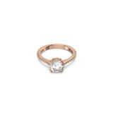 Swarovski Constella ring voor dames, metaal, zirkonia, roségoudkleurig