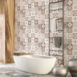 Ambiance Sticker Zelfklevende tegelmuurstickers voor keuken en badkamer - 60 Azulejos Pazita tegelstickers - 60 stickers 15x15cm