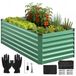 Plantenbak van metaal - Rechthoekige plantenbak voor de tuin - 240x120x60 cm - Weerbestendig - Roestvrij - Geschikt voor groenten, kruiden en bloemen