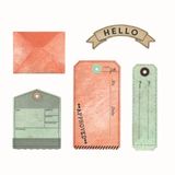 Sizzix Framelits die + stamps Tag it