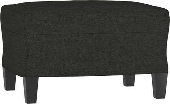 vidaXL Voetenbank 60x50x41 cm stof zwart
