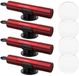Inf DRAGON ECOM INTERNATIONAL LIMITED Geribbelde autonoodhamer met gordelsnijder en veerbelaste glasbreker, aluminiumlegering, 4-pack