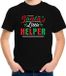 Shoppartners Bv Santas little helper / Het hulpje van de Kerstman T-shirt de Noël - Noir - Enfants - Taille 164