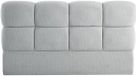 Vente-unique Hoofdbord 160 cm - Tissu texturé - Gris clair - DAMADO