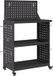 vidaXL Gereedschapswagen Zwart 65 x 35 x 111 cm Koudgewalst staal