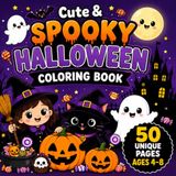 Cute & Spooky Halloween Coloring Book for Kids