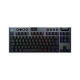 Logitech G G915 X LIGHTSPEED TKL draadloos gamingtoetsenbord, ultraplat, Duits QWERTZ-toetsenbord, lineair, zwart