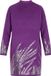 faina Jurk met pailletten, lange mouw, col, lang, violet