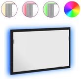 vidaXL Badkamerspiegel met LED-verlichting 60x8,5x37 cm Zwart eiken