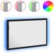 vidaXL Badkamerspiegel met LED-verlichting 60x8,5x37 cm Zwart eiken