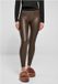 Urban Classics Faux Leather High Waist Legging - Bruin - 5XL