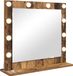vidaXL Miroir de maquillage Bois de oud rectangulaire 60 x 55 x 18 cm
