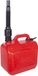 Jerrycan/réservoir d'essence CM - 5 litres - rouge vif