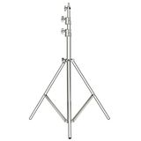 Neewer 3 m roestvrijstalen lichtstandaard, veerkussens, zwaar belastbare fotografiestatief met 1/4 \"tot 3/8\" universele schroefadapter voor stroboscoop, LED-videolamp, ringlicht, monolight, softbox